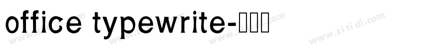 office typewrite字体转换